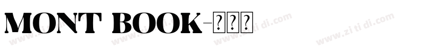 mont Book字体转换